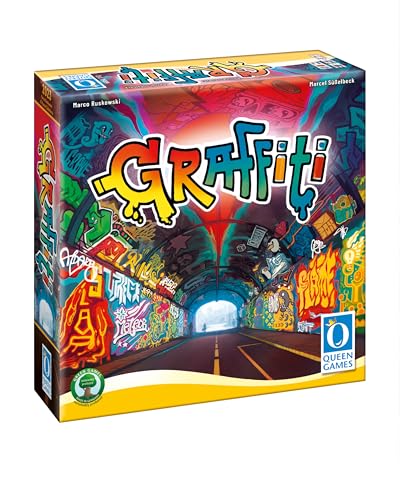 Queen Games Graffiti - Brettspiele Spaß ab 14 Jahren für 2-6 Spieler, Einfaches, spaßiges Familienspiel, Gesellschaftsspiele für Erwachsene & Jugendliche Queen Games Graffiti - Brettspiele Spaß ab 14 Jahren für 2-6 Spieler, Einfaches, spaßiges Familienspiel, Gesellschaftsspiele für Erwachsene & Jugendliche von Queen Games
