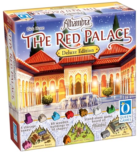 Queen Games 10833 – Alhambra: The Red Palace Deluxe Brettspiel | Strategiespiel für 2–6 Spieler | Klassisches Zug- und Streckenbauspiel | Familienspiel ab 14 Jahren Queen Games 10833 – Alhambra: The Red Palace Deluxe Brettspiel | Strategiespiel für 2–6 Spieler | Klassisches Zug- und Streckenbauspiel | Familienspiel ab 14 Jahren von Queen Games