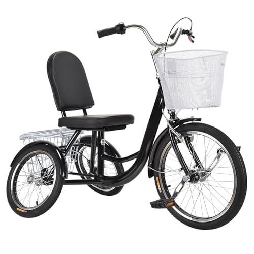 3-Rad-Fahrräder mit Körben für Senioren Dreirad Dreirad für Erwachsene, Dreirad für Ältere, 3-Rad-Fahrräder mit Körben für Senioren Erwachsene Dreirad 3-Rad-Fahrräder mit Körben für Senioren Dreirad Dreirad für Erwachsene, Dreirad für Ältere, 3-Rad-Fahrräder mit Körben für Senioren Erwachsene Dreirad von Queeucaer