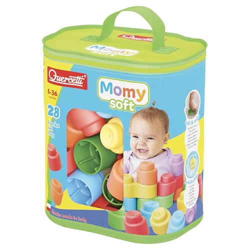 QUERCETTI MOMY Soft-Konstruktionen weich, 28 Stück, Spiele für Kinder von 6 bis 3 Jahren, Lernspiel 6-36 Monate, Mehrfarbig QUERCETTI MOMY Soft-Konstruktionen weich, 28 Stück, Spiele für Kinder von 6 bis 3 Jahren, Lernspiel 6-36 Monate, Mehrfarbig von Quercetti