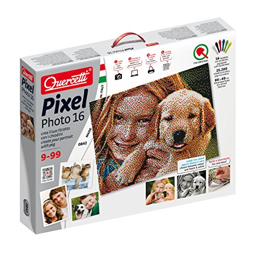 Quercetti 00842 Pixel Photo-16 tab, Steckspiel, Multi von Quercetti