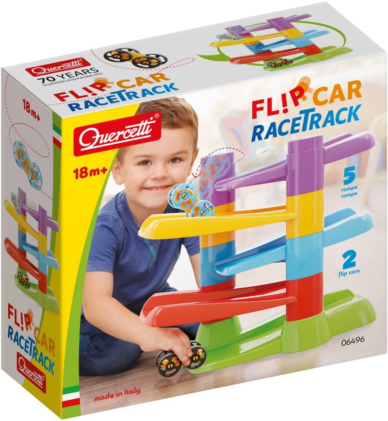 Quercetti Flip Autorennbahn mit Autos von Quercetti