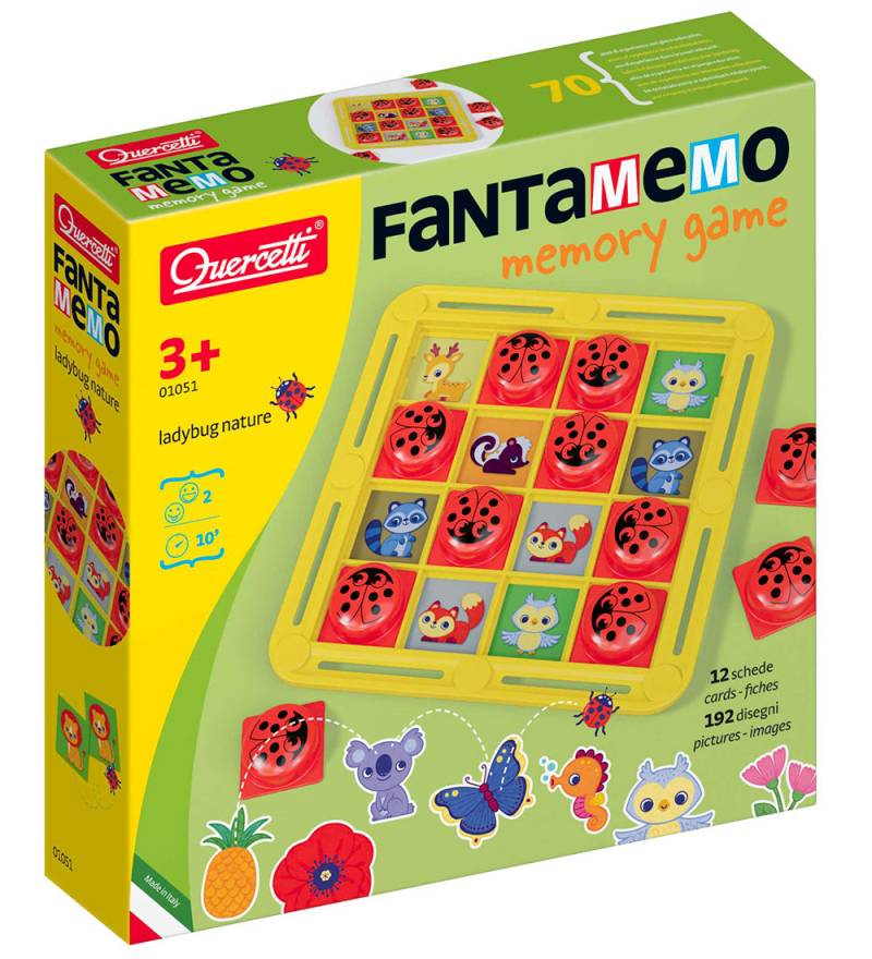 Quercetti Memory-Spiel - Fantamemo - Marienkäfer - 01051 - Quercetti - One Size - Memory-Spiele Quercetti Memory-Spiel - Fantamemo - Marienkäfer - 01051 - Quercetti - One Size - Memory-Spiele von Quercetti