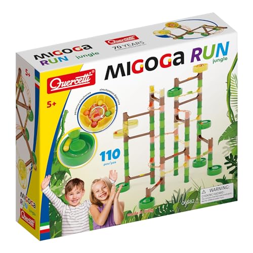 Quercetti - Migoga Jungle Super, Bauspiel, Murmelbahn von Quercetti