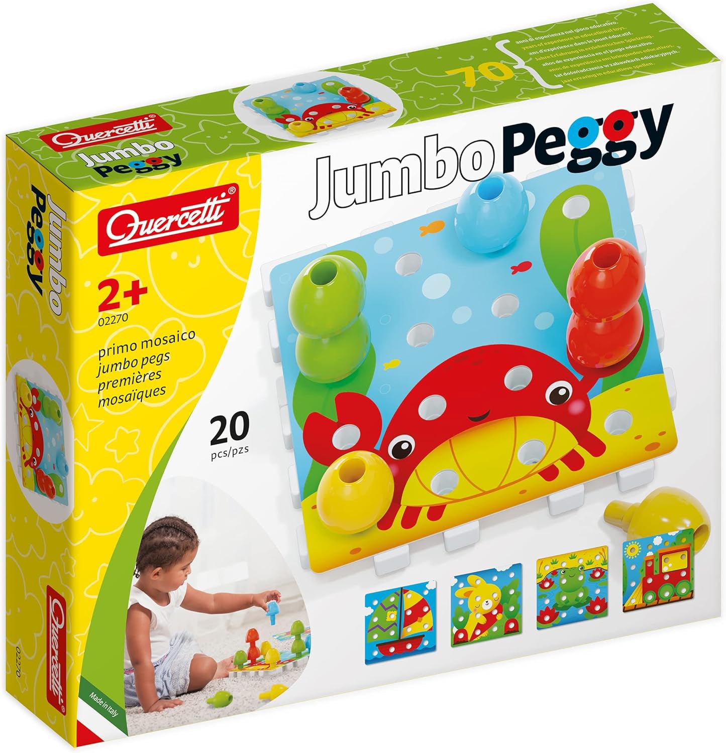 Quercetti Pegart Jumbo Peggy Stapelspielzeug, Babyspielzeug von Quercetti