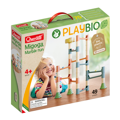 Quercetti PlayBio Migoga Run Kugelbahn aus Biokunststoff (49 Teile) von Quercetti