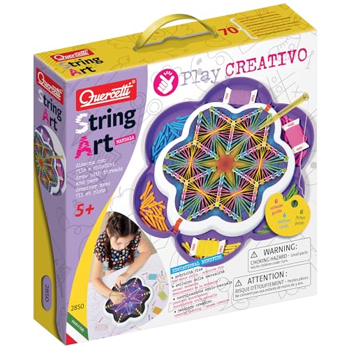 Quercetti 2850 Fantasie Quercetti-2850 String Art Mandala Mandalas für Kinder, Multicolor von Quercetti