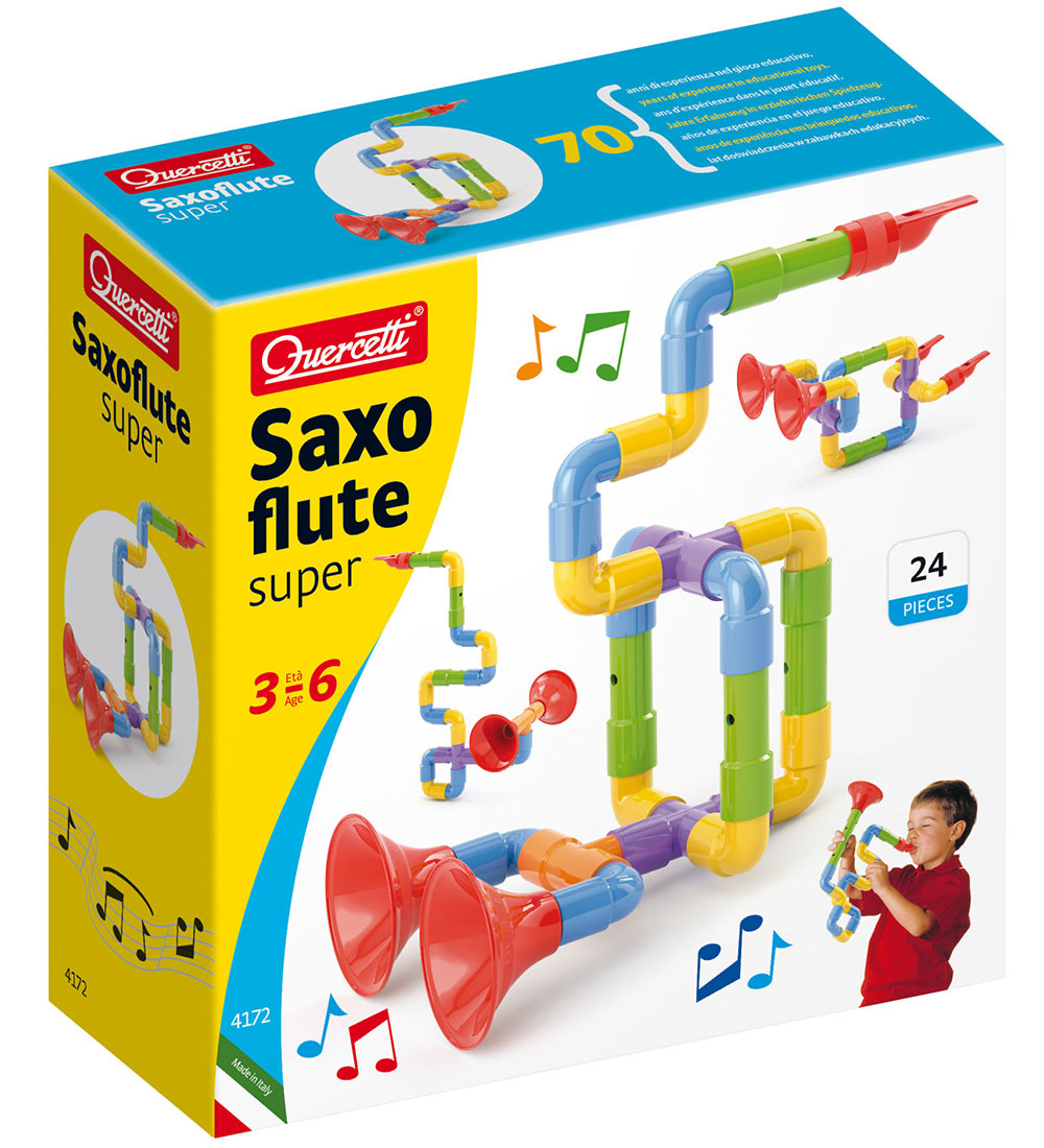 Quercetti Saxophon - Selbst bauen - 24 Teile - 04172 - Quercetti - One Size - Musikinstrumente von Quercetti