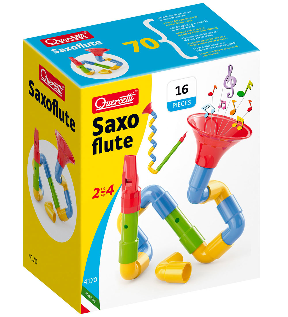 Quercetti Saxophon - Selbstbau - 16 Teile - 4170 - Quercetti - One Size - Musikinstrumente von Quercetti