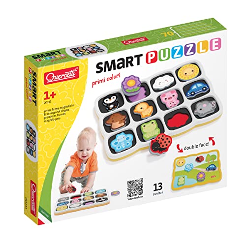 Quercetti - 0231 Smart Puzzle First Words & Colours Shapes & Colours von Quercetti