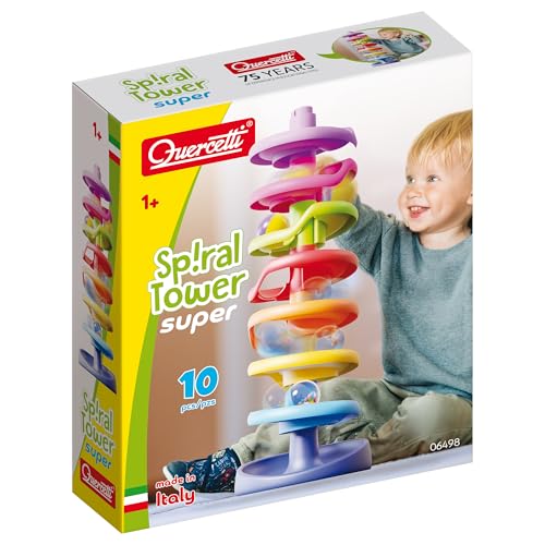 Quercetti Spiral Tower Optimal – Große Kugelbahn für Babys ab 1 Jahr, Montessori Lern- und Sinnes"Spielzeug Quercetti Spiral Tower Optimal – Große Kugelbahn für Babys ab 1 Jahr, Montessori Lern- und Sinnes"Spielzeug von Quercetti