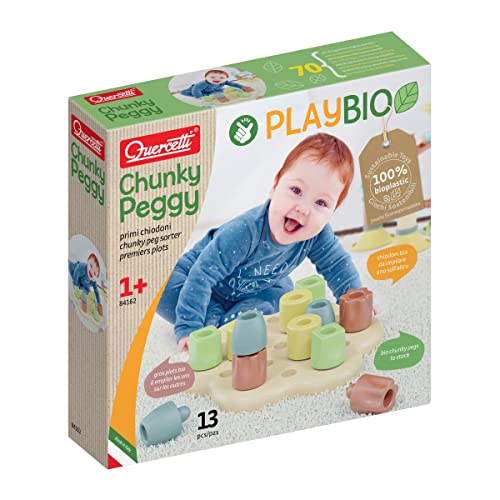 Quercetti XQU-84162 Quercetti-84162 Chunky Peggy Play Bio, Multicoloured Quercetti XQU-84162 Quercetti-84162 Chunky Peggy Play Bio, Multicoloured von Quercetti