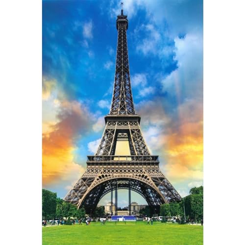 1000 Teile Puzzle für Erwachsene - Berühmte Orte & Sehenswürdigkeiten der Welt (Paris Frankreich Eiffelturm) von Quickdraw