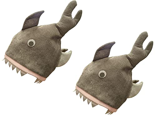Quickdraw 2 x Erwachsene Shark Bite Hüte Neuheit Kiefer Fisch Kostüm Kostüm Party Hut Zubehör Quickdraw 2 x Erwachsene Shark Bite Hüte Neuheit Kiefer Fisch Kostüm Kostüm Party Hut Zubehör von Quickdraw