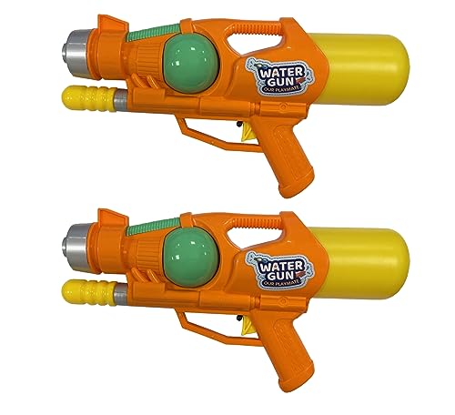 30 cm Pump-Action-Wasserpistole, Super-Shooter, Nasskampf, Outdoor-Spaß, Soaker, schießt 6 m (2 Wasserpistolen) von Quickdraw
