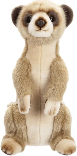 Erdmännchen Plüschtier 30 cm – Lebensechter, realistischer Stofftier-Teddy mit ultraweichem Plüschfell & genähten sicheren Eigenschaften – Kuschelige Erdmännchen-Teddies für Kinder, Erwachsene von Quickdraw