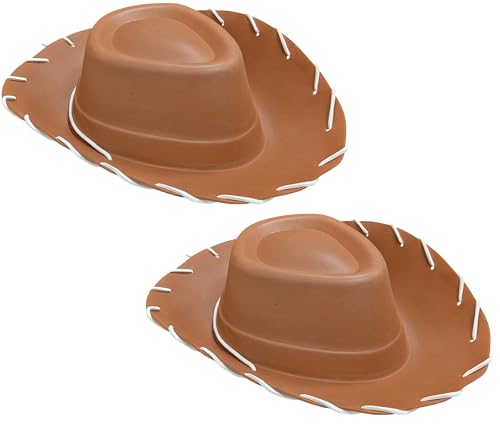 Quickdraw 2 X Erwachsene Brauner Cowboy Hut Wild West Eva Toy Story Kostüm Verkleidung Zubehör Quickdraw 2 X Erwachsene Brauner Cowboy Hut Wild West Eva Toy Story Kostüm Verkleidung Zubehör von Quickdraw