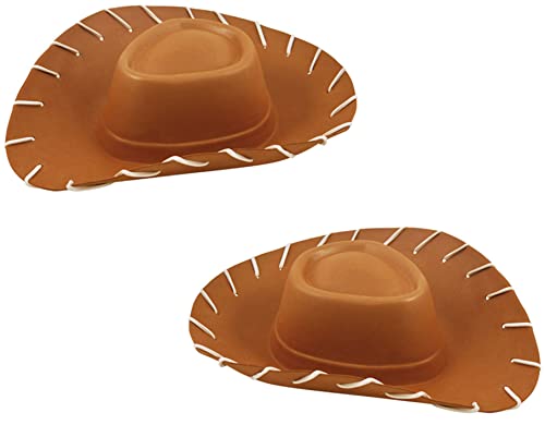 Quickdraw 2 X Kinder Brauner Cowboy Hut Wild West Eva Toy Story Kostüm Verkleidung Zubehör Quickdraw 2 X Kinder Brauner Cowboy Hut Wild West Eva Toy Story Kostüm Verkleidung Zubehör von Quickdraw