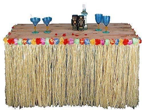 Quickdraw 5m Hawaiianisch Tisch Rock Gras Tropischer Tiki bar Garten Strand Sommer Party Dekoration von Quickdraw