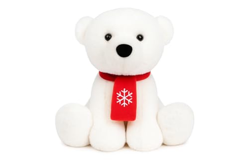 Quickdraw Weihnachten Eisbär Plüschtier 15cm - Super weicher weißer Teddy mit rotem Schneeflockenschal - Süßes Kuscheltier für Kinder & Erwachsene - Festliches Weihnachtsgeschenk & Dekoration Quickdraw Weihnachten Eisbär Plüschtier 15cm - Super weicher weißer Teddy mit rotem Schneeflockenschal - Süßes Kuscheltier für Kinder & Erwachsene - Festliches Weihnachtsgeschenk & Dekoration von Quickdraw