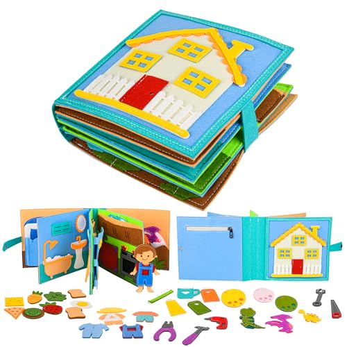 Quiet Book 2 Jahre | Montessori Spielzeug ab 1 Jahre für Motorik Baby | Sensorik Spielzeug ab 1-6 Jahr Geschenk für Mädchen Jungen… Quiet Book 2 Jahre | Montessori Spielzeug ab 1 Jahre für Motorik Baby | Sensorik Spielzeug ab 1-6 Jahr Geschenk für Mädchen Jungen… von Quiet Book