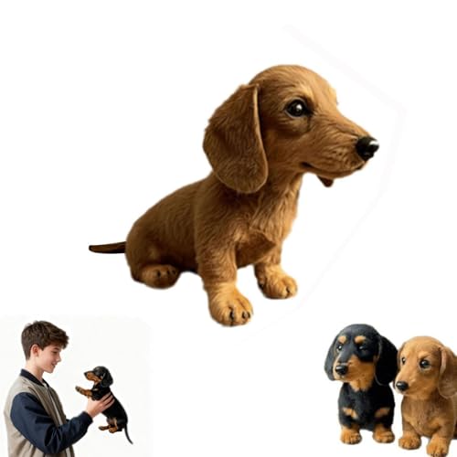 dachy dackel,Dachy 2.0 Plush Dog, Plush Toy,Simulated Dog Sofa Ornaments,The Dachy 2.0 Dackel Plüsch - Emotionale Heilung auf Abruf Die Umarmungen,Bring Relaxation and Comfort-Brown||1pcs von Quintaroa