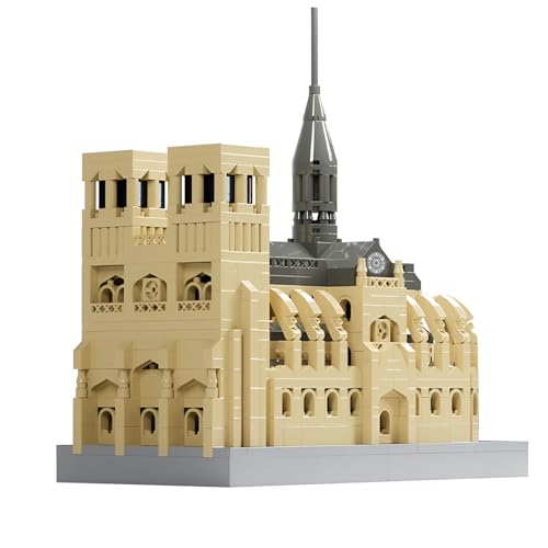 Notre Dame Kathedrale Mini Bausteine Bausatz, 1038Stück Berühmte Wahrzeichen Architektonisches Modell Spielzeug, Stadt Serie Micro Klemmbausteine, Geschenkidee für Erwachsene Kinder Notre Dame Kathedrale Mini Bausteine Bausatz, 1038Stück Berühmte Wahrzeichen Architektonisches Modell Spielzeug, Stadt Serie Micro Klemmbausteine, Geschenkidee für Erwachsene Kinder von QuirkQuest