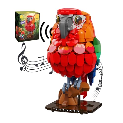Papagei Bausteine Bausatz, Kreative Tiere Vogel Modell Spielzeug, Tier Ziegel Bausatz für Zuhause und Büro Kunst Dekoration, Geschenkideen Spielzeug für Erwachsene und Jugendliche ab 14 Jahren Papagei Bausteine Bausatz, Kreative Tiere Vogel Modell Spielzeug, Tier Ziegel Bausatz für Zuhause und Büro Kunst Dekoration, Geschenkideen Spielzeug für Erwachsene und Jugendliche ab 14 Jahren von QuirkQuest