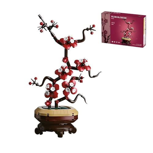 Pflaume Blossom Blumen Bausatz, Botanische Sammlung Modell Spielzeug, Künstliche Blumen Bausteine Kit, DIY Pflanzen Bonsai Home Indoor Dekor-Ideen Geschenke für Abschluss, Geburtstag & Weihnachten Pflaume Blossom Blumen Bausatz, Botanische Sammlung Modell Spielzeug, Künstliche Blumen Bausteine Kit, DIY Pflanzen Bonsai Home Indoor Dekor-Ideen Geschenke für Abschluss, Geburtstag & Weihnachten von QuirkQuest