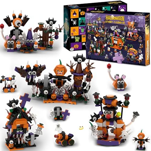 QuirkQuest 31 Tage Halloween Adventskalender Bausatz für Jugendliche | Gruseliges Spukhaus, Geister, Fledermäuse und Kürbisse Bausatz, Halloween-Countdown-Spielzeuggeschenke für Kinder QuirkQuest 31 Tage Halloween Adventskalender Bausatz für Jugendliche | Gruseliges Spukhaus, Geister, Fledermäuse und Kürbisse Bausatz, Halloween-Countdown-Spielzeuggeschenke für Kinder von QuirkQuest