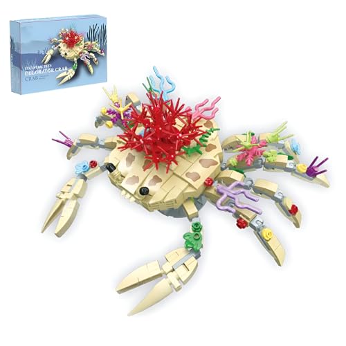 QuirkQuest Dekoratives Krabben Bausteine Set, 441Stück Kreative Blumen Dekoration Krebs Modell Spielzeug, STEM Tier Klemmbausteine Kit, Ideen Geschenke für Kinder Erwachsene QuirkQuest Dekoratives Krabben Bausteine Set, 441Stück Kreative Blumen Dekoration Krebs Modell Spielzeug, STEM Tier Klemmbausteine Kit, Ideen Geschenke für Kinder Erwachsene von QuirkQuest