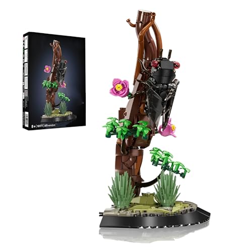 QuirkQuest Insekten Käfer Sammlung Bausteine Bausatz, 415Teile mit Displayständer & Botanische Stücke, Insekten BAU Modell Spielzeug für Kinder Erwachsene Naturliebhaber & Tier Fans(10177) von QuirkQuest