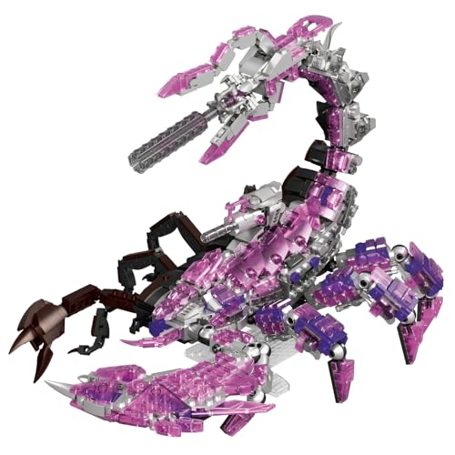 QuirkQuest Insekten Skorpione Bausteine Bausatz, 950PCS Kreative Reptilien Tiere Modell Spielzeug, Mint Käfer Anzeige Modell Geschenke Spielzeug für Jungen Mädchen Kinder Erwachsene von QuirkQuest