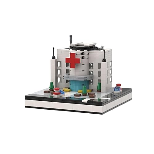 QuirkQuest Krankenhaus Mini Bausteine Bausatz, 392PCS MOC Stadt Reihe Architektur Modell Spielzeug, Straßen Ansicht BAU Mikro Ziegel Bausatz, Ideen Geschenke für Kinder Erwachsene QuirkQuest Krankenhaus Mini Bausteine Bausatz, 392PCS MOC Stadt Reihe Architektur Modell Spielzeug, Straßen Ansicht BAU Mikro Ziegel Bausatz, Ideen Geschenke für Kinder Erwachsene von QuirkQuest