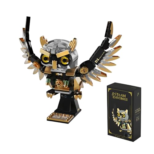 QuirkQuest Mechanischer Eule Bausteine Bausatz, 494Stück Kreative Mechanik Technik Vogel Modell Ziegel Kit, Steampunk Tier DIY Reptilien-Thema Konstruktion Spielzeug für Kinder und Erwachsene (Eule) QuirkQuest Mechanischer Eule Bausteine Bausatz, 494Stück Kreative Mechanik Technik Vogel Modell Ziegel Kit, Steampunk Tier DIY Reptilien-Thema Konstruktion Spielzeug für Kinder und Erwachsene (Eule) von QuirkQuest