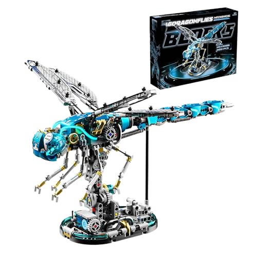 QuirkQuest Mechanischer Libellen Bausteine Bausatz, 866Stück Sammelbare Insekten Modellspielzeug für Dekoration, Tier Klemmbausteine Kit, Geschenkideen für Kinder und Erwachsene QuirkQuest Mechanischer Libellen Bausteine Bausatz, 866Stück Sammelbare Insekten Modellspielzeug für Dekoration, Tier Klemmbausteine Kit, Geschenkideen für Kinder und Erwachsene von QuirkQuest