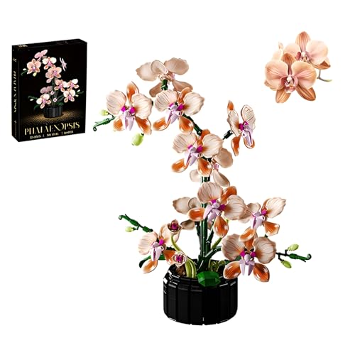 QuirkQuest Orchidee Blume Bausteine Bausatz, 886Stück Künstliche Floral Ziegel Set, Botanische Sammlung Modell für Haus Dekoration, Große Geschenke für Geburtstag und Jahrestag für Sie und Ihn QuirkQuest Orchidee Blume Bausteine Bausatz, 886Stück Künstliche Floral Ziegel Set, Botanische Sammlung Modell für Haus Dekoration, Große Geschenke für Geburtstag und Jahrestag für Sie und Ihn von QuirkQuest