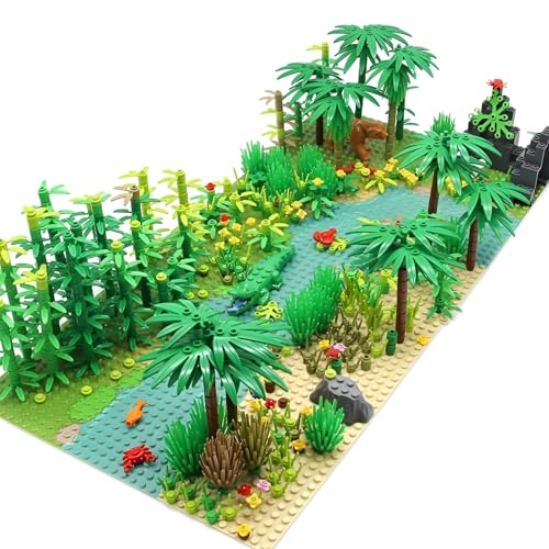 QuirkQuest Regenwald Dschungel Bäume Bausteine Bausatz, Wald Garten Pflanzen Blumen Büsche Tiere Klemmbausteine Kit, Botanische Teile Landschaft Spielzeug, Ideen Geschenke für Kinder Erwachsene QuirkQuest Regenwald Dschungel Bäume Bausteine Bausatz, Wald Garten Pflanzen Blumen Büsche Tiere Klemmbausteine Kit, Botanische Teile Landschaft Spielzeug, Ideen Geschenke für Kinder Erwachsene von QuirkQuest