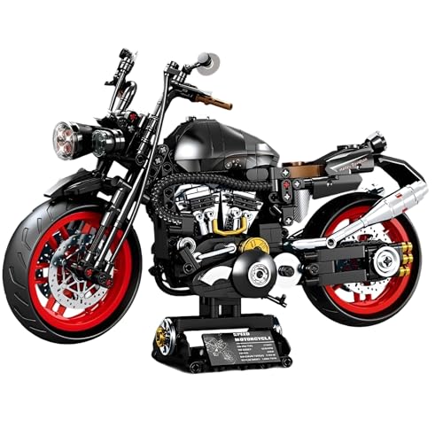 QuirkQuest Sports Motorrad Bausteine Bausatz, 812 Teile Technick Fahrzeug Motorradmodell Spielzeug, Rennen Auto Fahrrad Klemmbausteine, Geschenkideen für Jungen, Kinder und Erwachsene(K2191) von QuirkQuest
