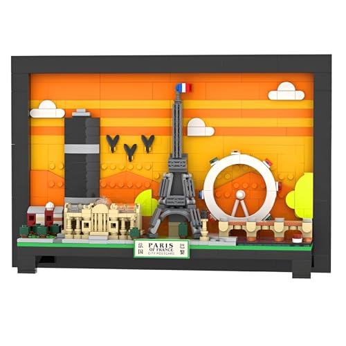 QuirkQuest Stadt Paris Postkarte Bausteine Bausatz, 598Stück Weltberühmte Architektur Modell Spielzeug, Haus Dekoration & Wand Kunst Malerei Rahmen, Ideen Spielzeug Geschenke für Kinder und Erwachsen QuirkQuest Stadt Paris Postkarte Bausteine Bausatz, 598Stück Weltberühmte Architektur Modell Spielzeug, Haus Dekoration & Wand Kunst Malerei Rahmen, Ideen Spielzeug Geschenke für Kinder und Erwachsen von QuirkQuest