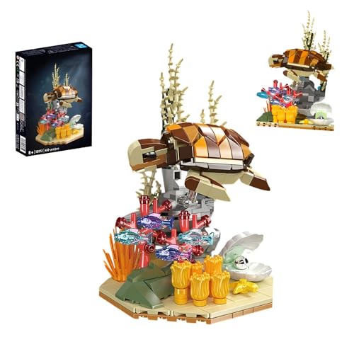 QuirkQuest Turtle Reef Traum Bausteine Bausatz, 410 Teile Modell Spielzeug-Set mit Meerespflanzen, Bausteine- Kit mit Meerestieren, Ideenset für Erwachsene und Jugendliche QuirkQuest Turtle Reef Traum Bausteine Bausatz, 410 Teile Modell Spielzeug-Set mit Meerespflanzen, Bausteine- Kit mit Meerestieren, Ideenset für Erwachsene und Jugendliche von QuirkQuest