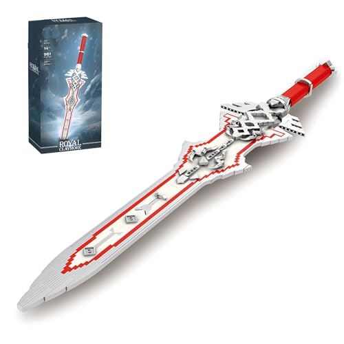Schwert Bausteine Bausatz, Cooles Royal Claymore Sammlerstück zum Bauen und Ausstellen, Anime-Stil Cosplay Spielzeug Schwert Heimbüro Dekoration, Geschenke für Classic Game Fans Jungen 14+ (981Stück) Schwert Bausteine Bausatz, Cooles Royal Claymore Sammlerstück zum Bauen und Ausstellen, Anime-Stil Cosplay Spielzeug Schwert Heimbüro Dekoration, Geschenke für Classic Game Fans Jungen 14+ (981Stück) von QuirkQuest