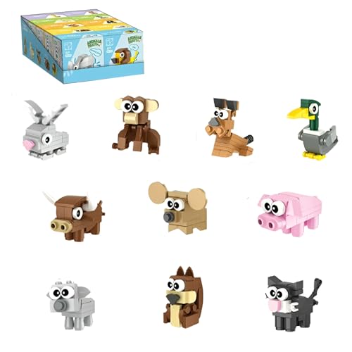 Tier Bausteine Bausatz, 352Stück Mini 10 Modell Kaninchen Schwein Hund Katze ect Spielzeug, Niedliche Haustier Klemmbausteine, Partei Gefälligkeiten für Kinder Goodie Bags, Klassenzimmer Preise(6046) Tier Bausteine Bausatz, 352Stück Mini 10 Modell Kaninchen Schwein Hund Katze ect Spielzeug, Niedliche Haustier Klemmbausteine, Partei Gefälligkeiten für Kinder Goodie Bags, Klassenzimmer Preise(6046) von QuirkQuest