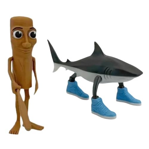 QuixingArt 3D Tung Tung Tung Sahur Figur Tralalero Tralala Figuren Brainrot Spielzeug Collectible Figure und Shark Figurines for Collection and Decoration QuixingArt 3D Tung Tung Tung Sahur Figur Tralalero Tralala Figuren Brainrot Spielzeug Collectible Figure und Shark Figurines for Collection and Decoration von QuixingArt