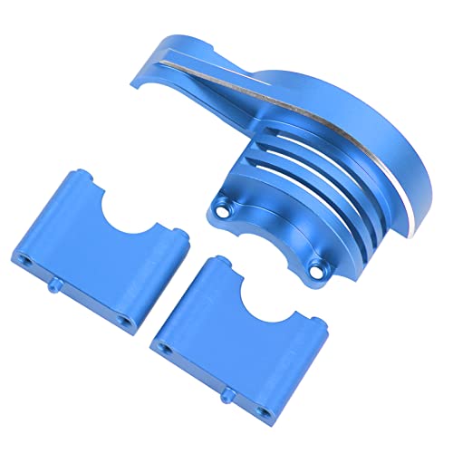 Qukaim Aluminium-Hauptgetriebeabdeckung, Aluminium-Hauptgetriebeabdeckung für Traxxas Schlitten 1/8 RC Auto, blau, schützende Ersatz-Metallgetriebeabdeckung von Qukaim