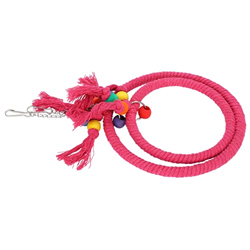 Qukaim Baumwollseil Papageienschaukel Hängering, Kletter- und Beißspielzeug, Käfigakcory, Rosenrot, ideal für Vögel, 30 cm lang, Design Qukaim Baumwollseil Papageienschaukel Hängering, Kletter- und Beißspielzeug, Käfigakcory, Rosenrot, ideal für Vögel, 30 cm lang, Design von Qukaim