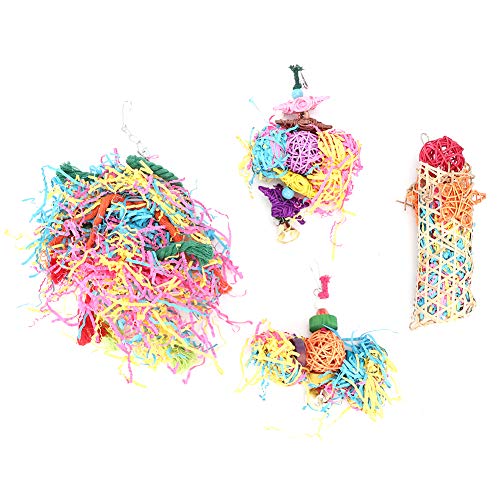 Qukaim Buntes Papageienkletterspielzeug, Vogelkäfig-Kauspielzeug mit Glocke, Haustierzubehör für Papageien und Vögel, ansprechendes und interaktives Spielen, ideal für Vogelkäfige Qukaim Buntes Papageienkletterspielzeug, Vogelkäfig-Kauspielzeug mit Glocke, Haustierzubehör für Papageien und Vögel, ansprechendes und interaktives Spielen, ideal für Vogelkäfige von Qukaim