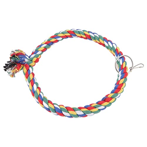 Qukaim Buntes Vogelspielzeug-Set, Papageienschaukel Kauspielzeug mit Haken für Sittiche, Nymphensittiche, Sittiche, Sittiche, Lovebirds, Finken, Aras, inklusive Baumwollseilring und Glocke Qukaim Buntes Vogelspielzeug-Set, Papageienschaukel Kauspielzeug mit Haken für Sittiche, Nymphensittiche, Sittiche, Sittiche, Lovebirds, Finken, Aras, inklusive Baumwollseilring und Glocke von Qukaim