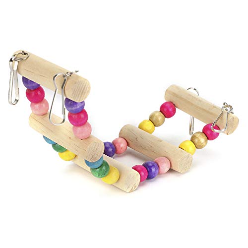 Qukaim Holz Haustier Papagei Hängebrücke Kletterspielzeug 6 x 18 cm Biegespielzeug Geeignet für Papageien und andere kleine Haustiere Spielbedarf Qukaim Holz Haustier Papagei Hängebrücke Kletterspielzeug 6 x 18 cm Biegespielzeug Geeignet für Papageien und andere kleine Haustiere Spielbedarf von Qukaim