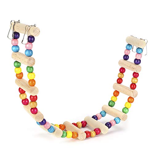 Qukaim Holz Haustier Papagei Hängebrücke Kletterspielzeug 6 x 48 cm Flexibles Design zum Biegen und Spielen, ideal für Papageien und kleine Vögel Qukaim Holz Haustier Papagei Hängebrücke Kletterspielzeug 6 x 48 cm Flexibles Design zum Biegen und Spielen, ideal für Papageien und kleine Vögel von Qukaim